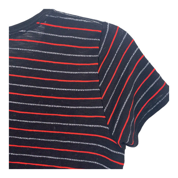 Rag & Bone Striped T-shirt Blue and Red Striped Sz S - Picture 5 of 5